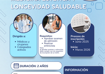 Especialización en Medicina Estética y Longevidad Saludable