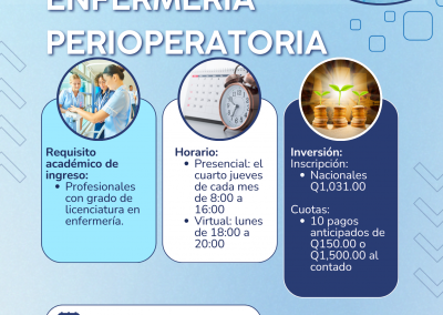 Especialización en Enfermería Perioperatoria